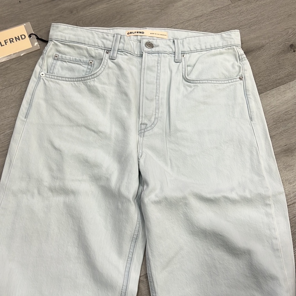 Grlfrnd Brooklyn high rise straight jeans in zuma 28 - Picture 6 of 12